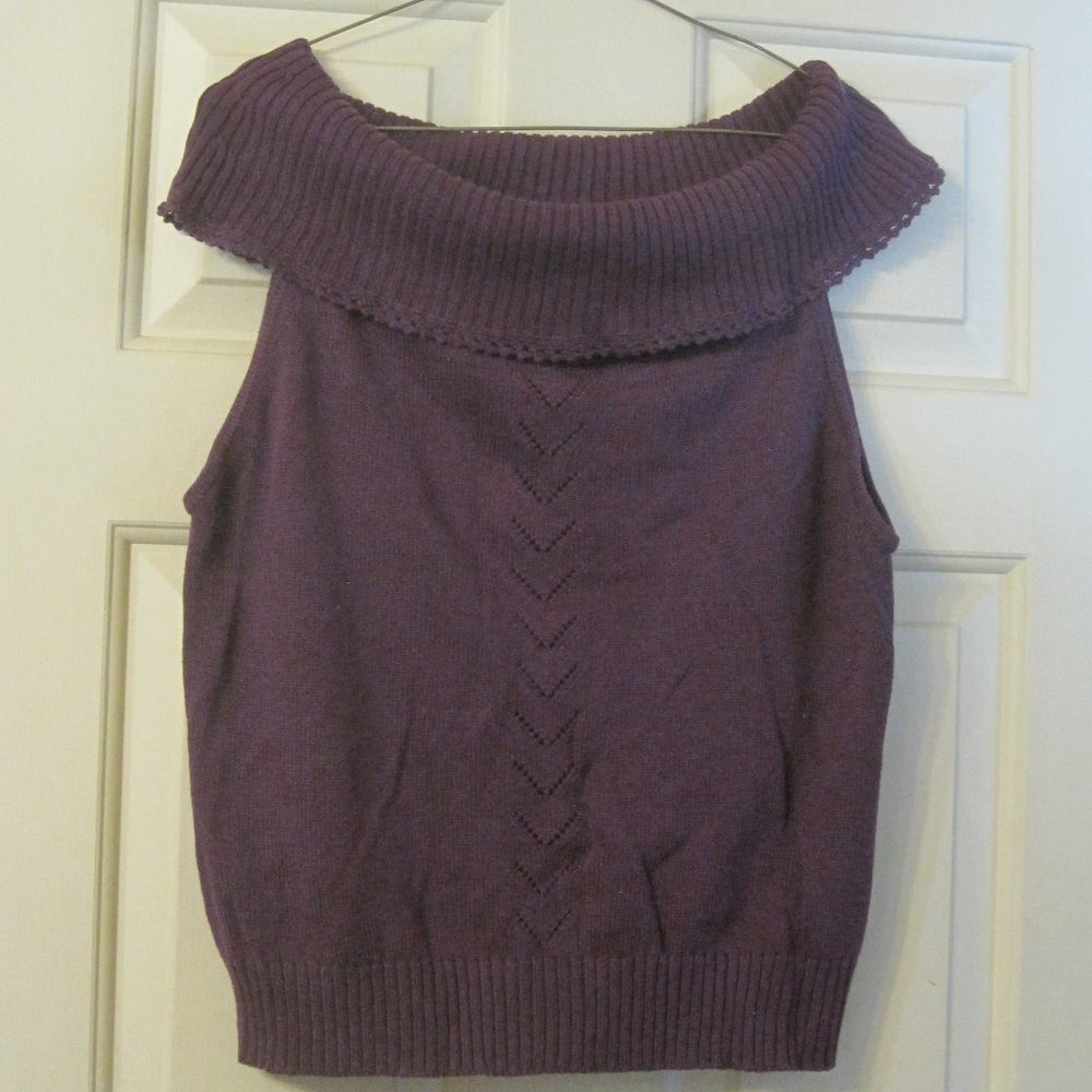 White Stag Ladies Sweater Knit Sleeveless Tank Top Size L (12/14)